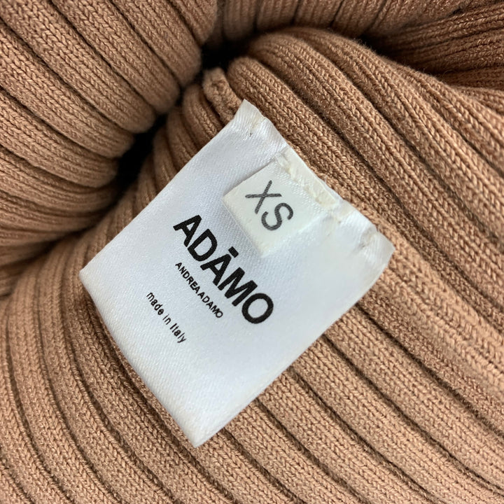 ANDREADA'MO Conjunto de falda de canalé en mezcla de viscosa color tostado talla S
