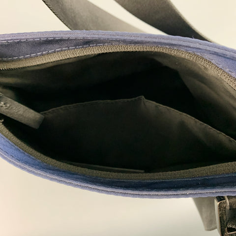 MICHAEL KORS Sac bandoulière en nylon et cuir noir marine