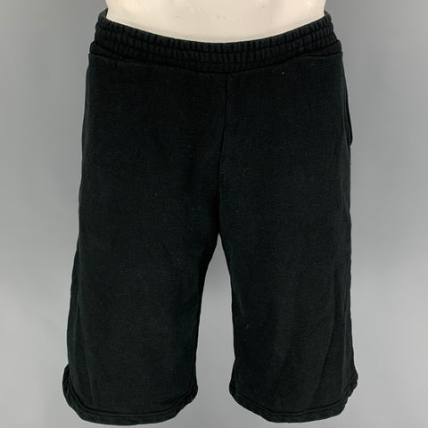 PHENOMENON Talla M Pantalones cortos de algodón con cordón negro
