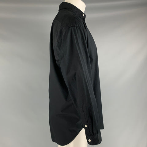 COEN JAPAN Size M Black Cotton Button Up Long Sleeve Shirt