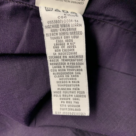 RALPH LAUREN Size S Purple Cotton Button Up Long Sleeve Shirt