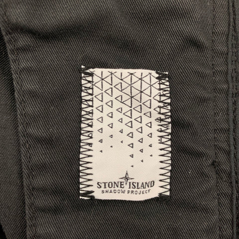 STONE ISLAND Size 34 Black Cotton Cargo Casual Pants