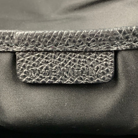 BURBERRY Sac messager en nylon à carreaux noir et gris