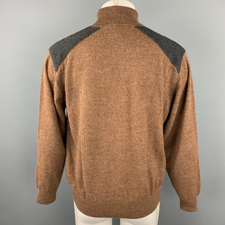 CIFONELLI Taille S Pull Col Roulé Baby Alpaga Tricot Marron