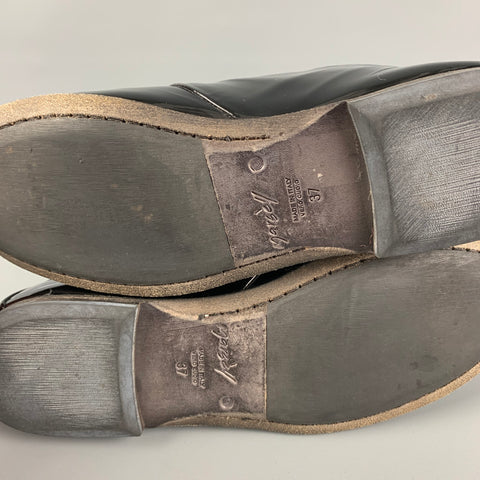 MARSELL Talla 7 Zapatos con cordones de charol negro