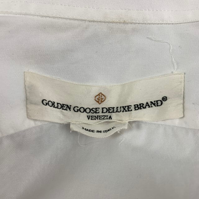 GOLDEN GOOSE Size S White Cotton Button Up Long Sleeve Shirt