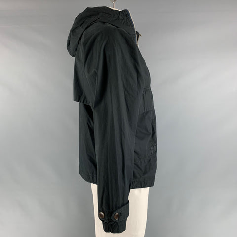 PAUL SMITH JEANS Size L Black Cotton Hooded Jacket