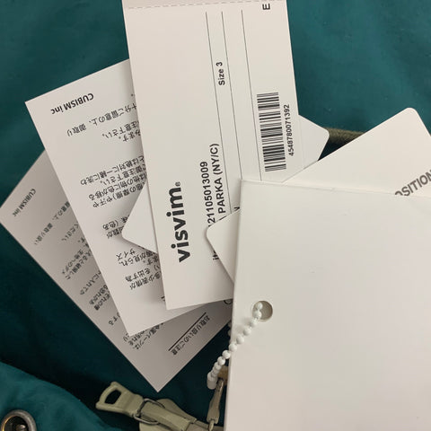 VISVIM Chaqueta Parka Lakota Nylon/Algodón Verde Talla M