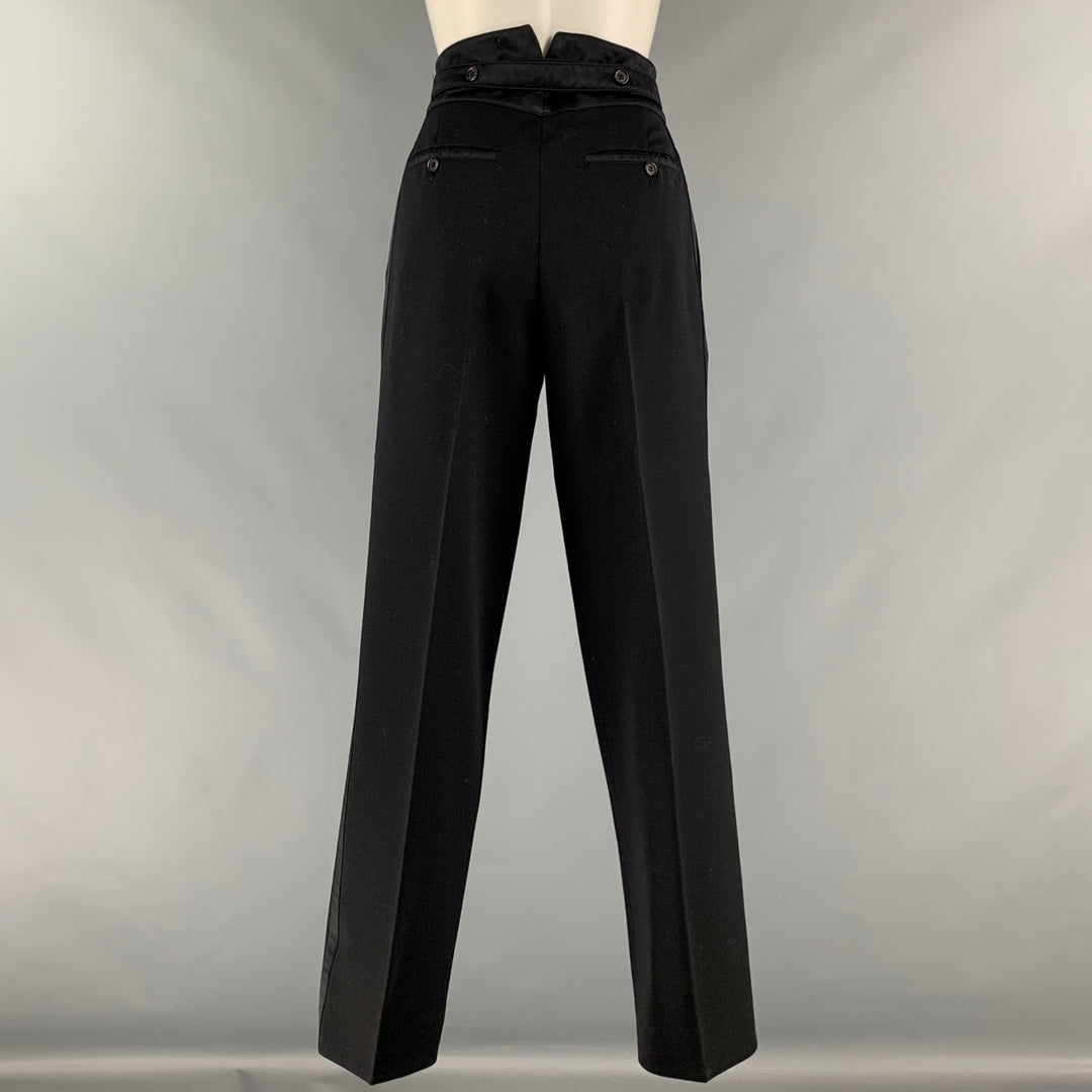 CLAUDE MONTANA Size 12 Black Silk Double Breasted Pants Suit – Sui Generis  Designer Consignment