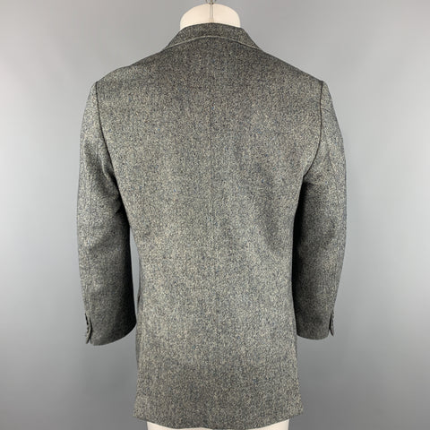 PAUL SMITH Taille de poitrine 42 Manteau de sport en laine / cachemire gris à revers cranté