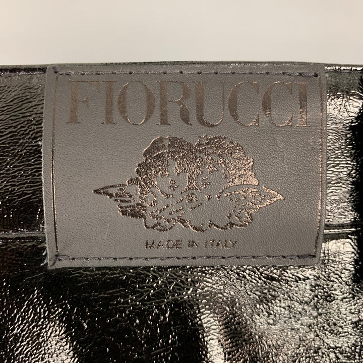 FIORUCCI Talla 29 Pantalones casuales de corte jean de poliuretano / poliéster sólido negro