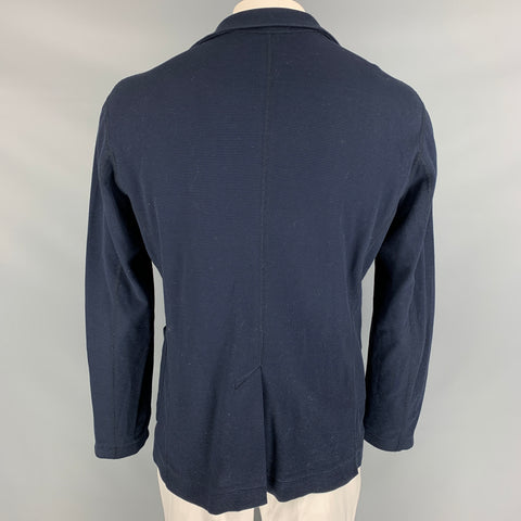 45rpm Size XL Navy Cotton Notch Lapel Jacket