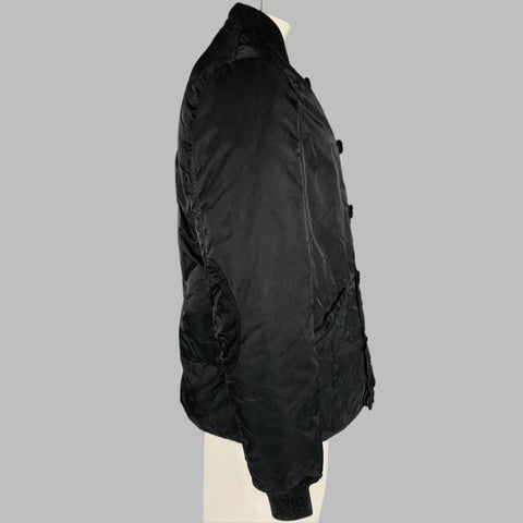 VISVIM Size L -Corps Down Jacket- Black Nylon Buttoned Coat