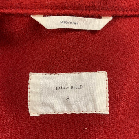 BILLY REID Size S Brick Textured Cotton Zip Up Jacket
