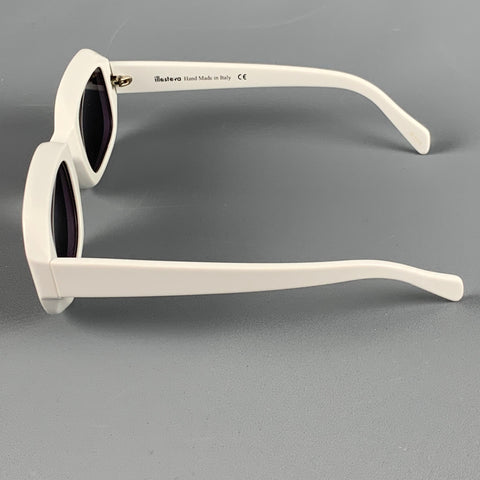 ILLESTEVA White Acetate Sunglasses
