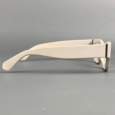 LINDA FARROW Luxe Light Gray Acetate Frames
