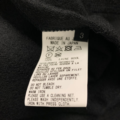 S'YTE by YOHJI YAMAMOTO Size M Black Wool Layered Coat