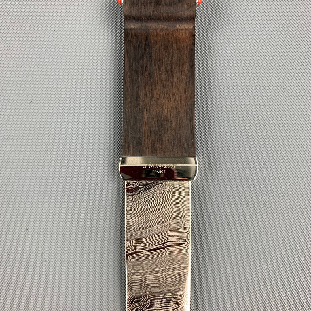 CARTIER Limited Edition Damas Steel Grenaille Wood & Coral Letter Opener