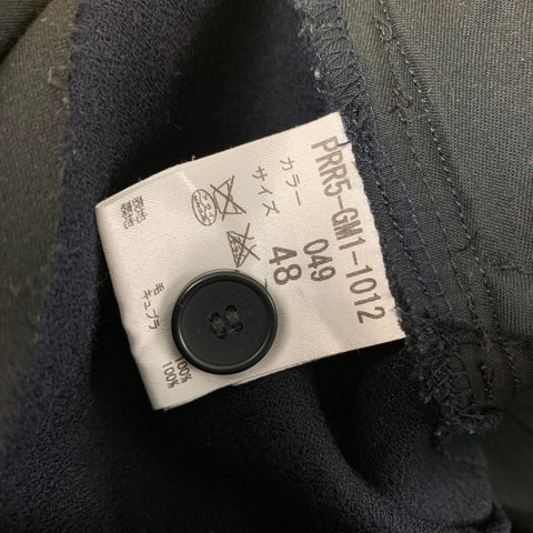 ROBERT GELLER Size 32 Navy Wool High Waisted Dress Pants