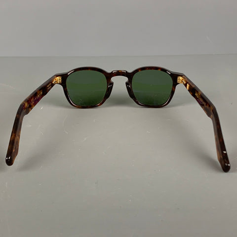 JACQUES MARIE MAGE Brown Tortoise Shell Acetate Sunglasses & Eyewear