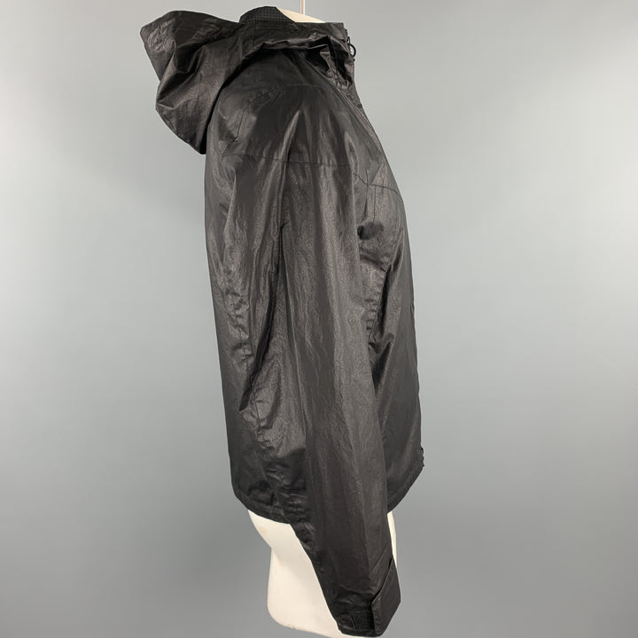 RAG &amp; BONE Chaqueta con capucha y cremallera de algodón revestido en negro talla S