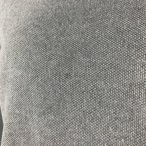 GIORGIO ARMANI Taille 12 Polo col en V en soie grise