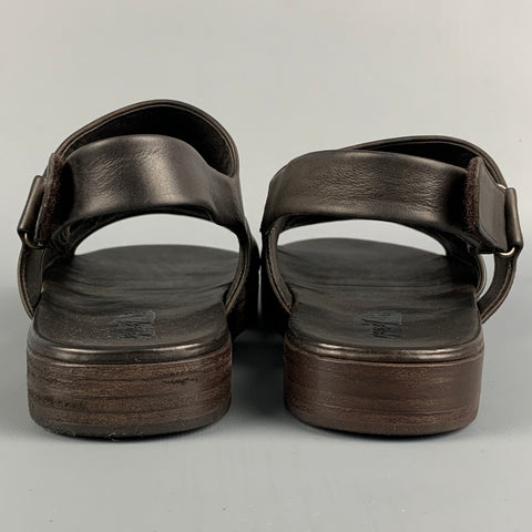 MARSELL Talla 8 Sandalias de cuero marrón