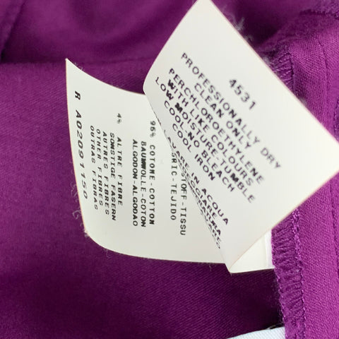 CHEAP and CHIC by MOSCHINO Size 8 Purple Cotton Blend Sleeveless Casual Top