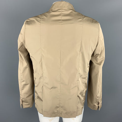 CARVEN Taille 42 Manteau de sport à revers cranté en polyester kaki