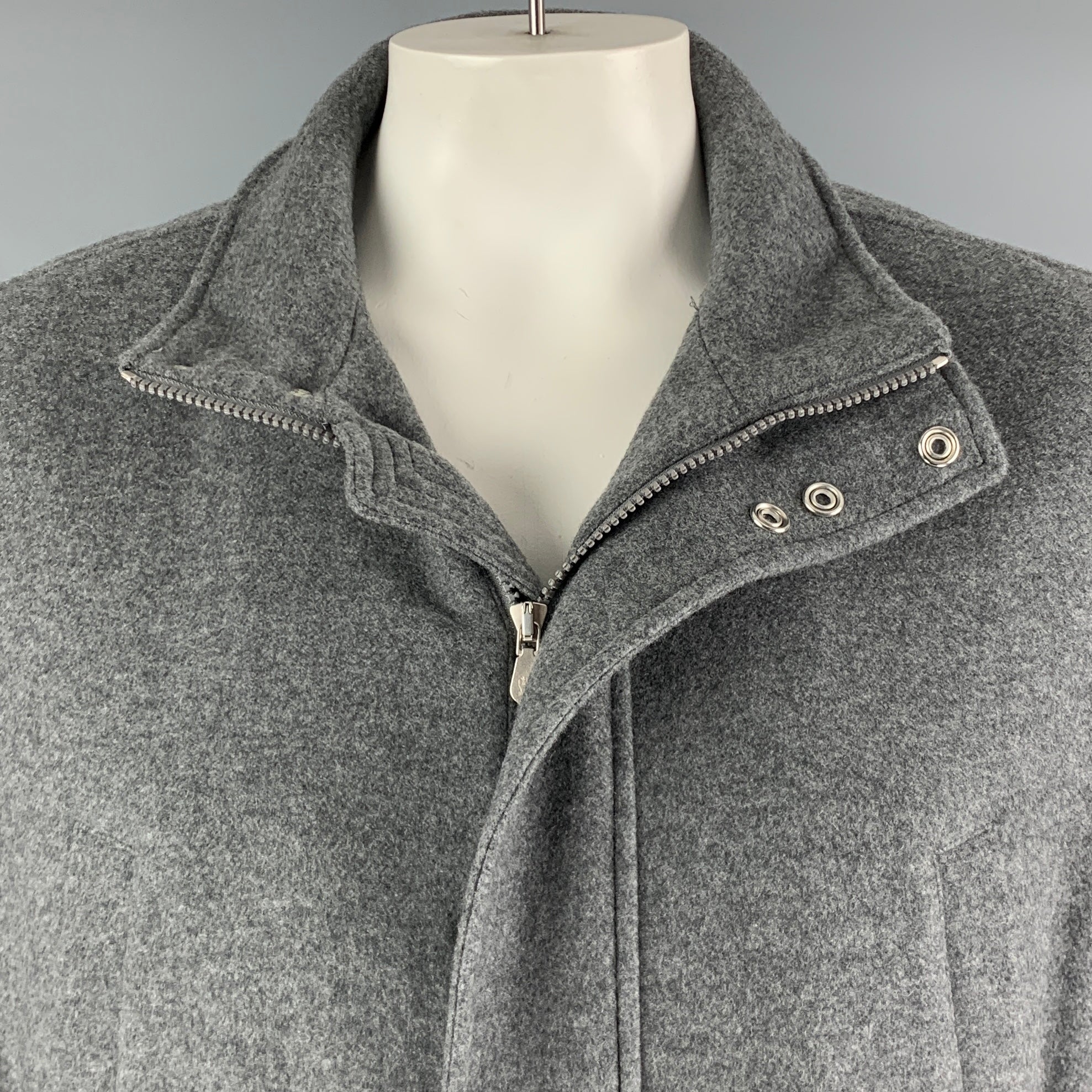 【BRUNELLO CUCINELLI】 GREY JACKET Cashmere jersey blazer for Man in Grey | Brunello Cucinelli