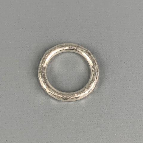 WERKSTATT:MUNCHEN Ring Size 6 Sterling Silver Punched Ring