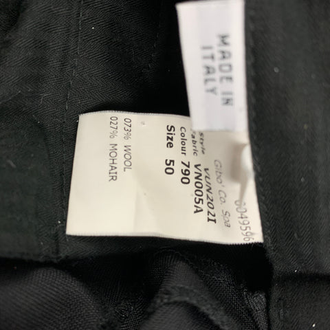 VIKTOR & ROLF Size 34 Black Wool / Mohair Tuxedo Dress Pants