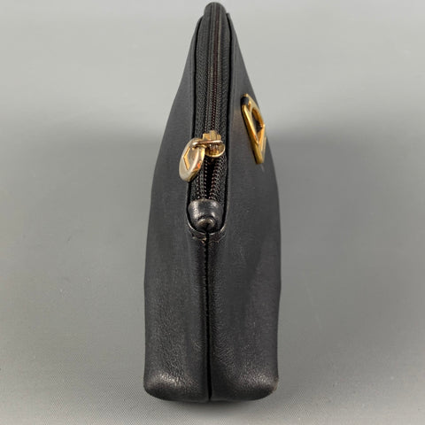 Vintage LANCEL Black Leather Coin Purse
