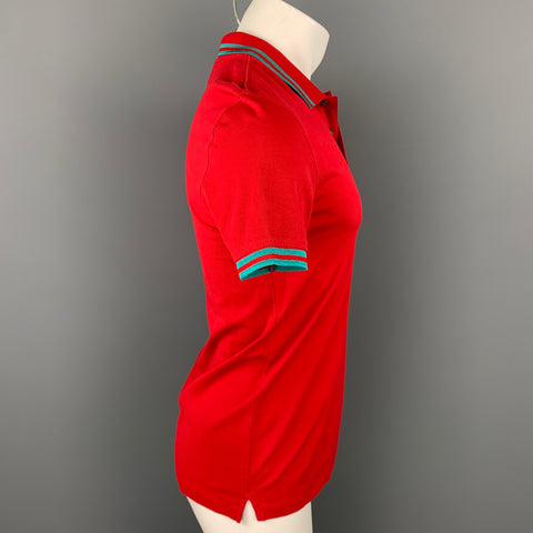 PS by PAUL SMITH Size S Red Pique Buttoned Polo