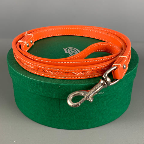 GOYARDLaisse pour chien Cuir Monogram Orange Maroquinerie