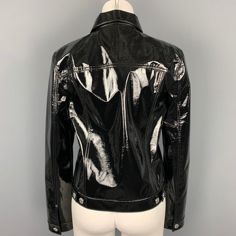 HELMUT LANG Taille M Veste camionneur en mélange de polyester noir