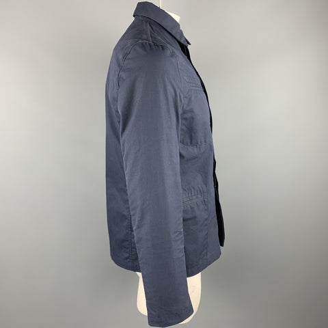 THE LOST EXPLORER Chaqueta Botones Ocultos Algodón Azul Marino Talla L