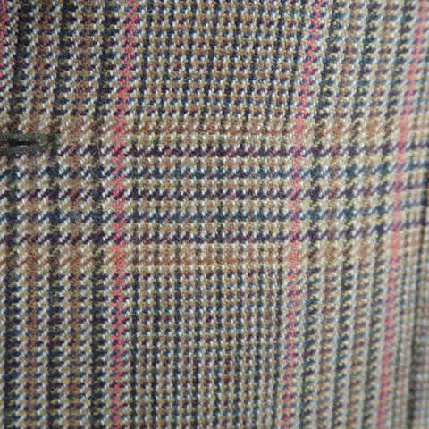 VALENTINO 40 Regular Olive Plaid Wool Sport Coat