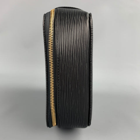 LOUIS VUITTON Ponche Monte Carlo Black Textured Epi Leather Jewelry Case