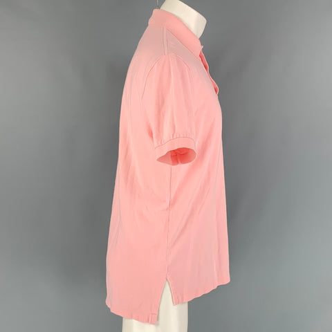 POLO by RALPH LAUREN Size M Pink Cotton Buttoned Polo