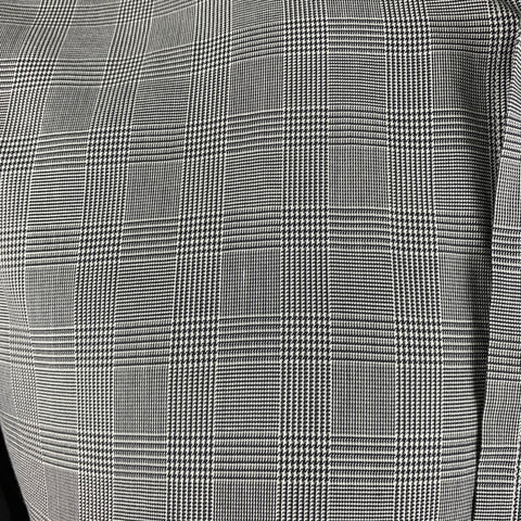 RALPH LAUREN Talla L Camisa de manga larga con puño francés de algodón a cuadros gris