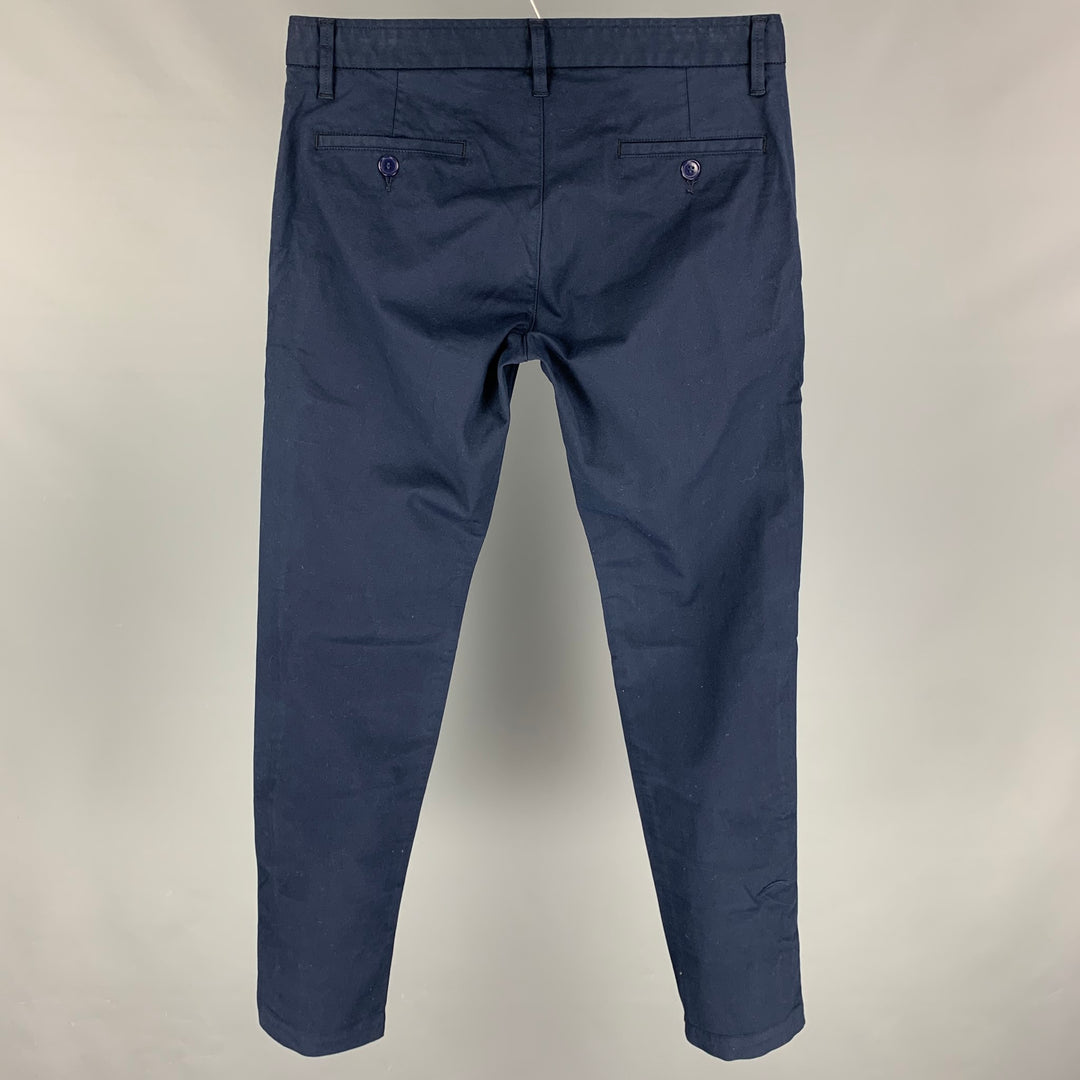GROWN&SEWN Size 34 Navy Cotton Chino Casual Pants