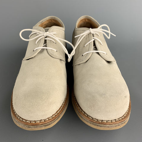 ADAM KIMMEL Size 12 Ivory Suede Lace Up Shoes