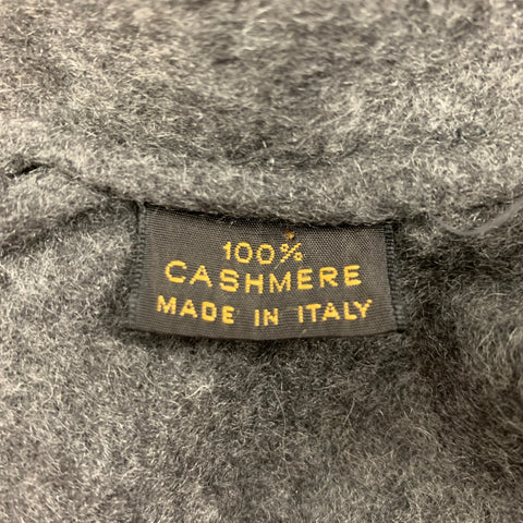 LORO PIANA Size One Size Grey Cashmere Shawl Collar Cape