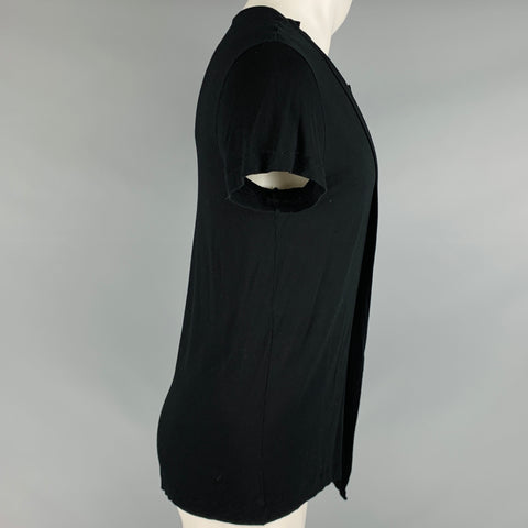BOTTEGA VENETA Taille S T-shirt en viscose noir