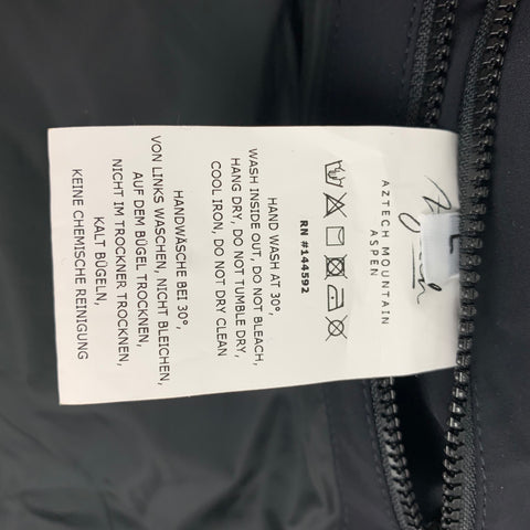 AZTECH Dale of Aspen Size L Navy Quilted Polyamide Blend Zip Up Vest