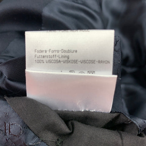 CALVIN KLEIN COLLECTION Size 36 Black Wool Peak Lapel Sport Coat