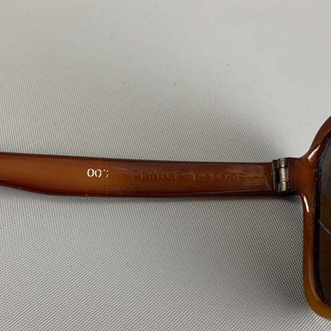 Lunettes de soleil en acétate marron dégradé VUARNET