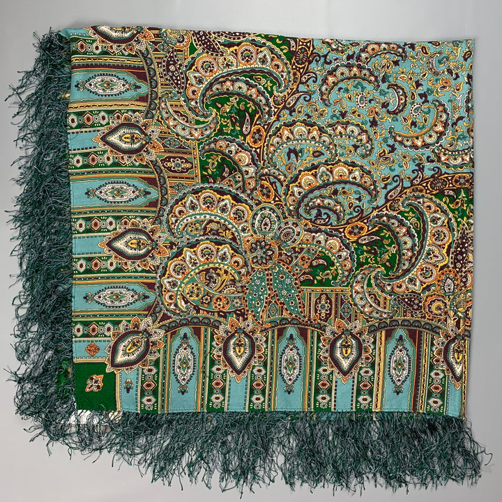 NO NAME Multi-Color Paisley Wool Oversized Scarf