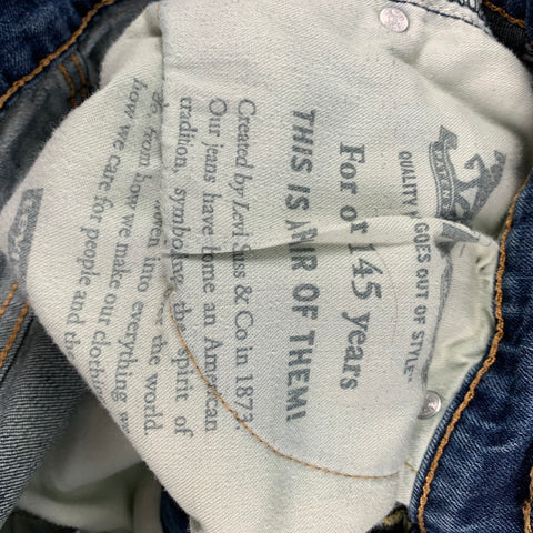 LEVI STRAUSS Size 32 Blue Cotton Zip Fly Jeans